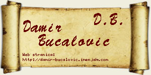 Damir Bucalović vizit kartica